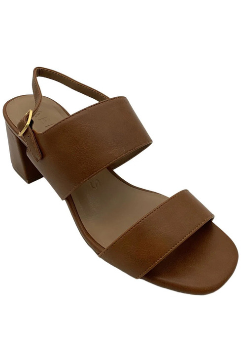 Aerosoles Shoes - Aerosoles Women's Emmex Stacked Heel Sandals Dark Tan - Medium